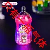 [Envío Directo] Encendedor de Botella Mini Lindo Dibujos Animados Gato Kt Encendedor de Llama Rosa Luz Parpadeante
