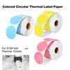 Papel Adhesivo Térmico de Color para Etiquetas, Papel Circular