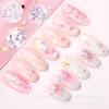 Venta al por mayor de joyas de manicura, nuevas pegatinas de fototerapia de cristal para uñas, 12 colores, lentejuelas de estrella de cinco puntas sólidas