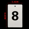 Cartões de Número Placas de Número Universais de Plástico Cartões de Código Numerados com Furos Ferramenta de Aprendizagem de Classificação Sequencial Cartões de Contagem