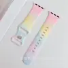 Pulseira de Silicone com Estampa Glitter Dopamina Compatível com Apple Watch 9 10 11ª Geração iWatch Ultra Pulseira de Pulso