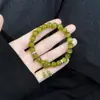 Pulsera Verde Oliva, Nuevo Estilo Chino, Versátil y Favorecedora, Pulsera de Regalo Hecha a Mano DIY