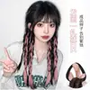 Trenzas Boxeadora Cola de Caballo Alta para Mujeres con Cabello Largo, Dreadlocks Dulces y Cool de Chica, Trenzas Largas con Mechas, Trenzas de Celebridad de Internet, Cola de Caballo Falsa