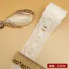 Nuevo material de encaje de algodón bordado de 2.5 cm para ropa hecha a mano DIY, borde de falda calado, accesorios para textiles del hogar