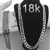 Joyería transfronteriza Europa y Estados Unidos moda nuevo collar de oro chapado en oro de 18 quilates para hombre collar lateral de 6 mm fabricantes venta al por mayor