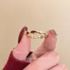 Anillo Flor de Estrella de Amor y Destino Shen Xinghui con Incrustación de Circonita Azul Anillo de Propuesta Periférico de Anime para el Dedo Índice