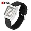Reloj Oufani Impermeable con Números Romanos, Correa Simple de Nailon, Reloj de Cuarzo, Silencioso, Ligero, Reloj Unisex para Escuela Secundaria y Exámenes de Admisión a la Universidad
