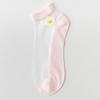 Meias de margarida meias femininas cano baixo meias da moda meias de verão seda de vidro Meias de cristal meias invisíveis respiráveis meias de barco femininas