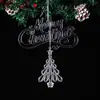 Decorações de Natal Novas Transfronteiriças Altamente Transparentes Cristal de Imitação Papai Noel/Cartão de Boas Festas Acessórios de Decoração de Natal