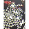 Pedrería de color SS30 de fondo plano 6.5 mm redonda de color mixto para decoración de uñas, decoración de fundas de teléfono, kit de material DIY, cadena de hierro