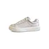 Zapatos Blancos Estilo Nuevo 2025 para Mujer Piel Genuina Planos Cyber Populares Primavera y Otoño Estilo Hong Kong Retro Combinan con Todo Suela Gruesa Deportivas Casuales
