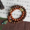 DIY Seis Caminhos Madeira Esculpida Contas de Hipster Pulseira de Mão Cloisonné Cabacinha Pequeno Pingente 0,8 de Comprimento Contas de Buda Pulseira de Mão Joias Cerimônia