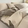 Conjunto de Roupa de Cama Jacquard de Luxo Leve em Gaze de Três Camadas 100% Algodão Quatro Peças, Capa de Edredom de Algodão Puro de Alta Qualidade, Lençol Confortável para Dormir, Roupa de Cama de Alta Qualidade