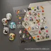 Adesivos de Unha Gato Desenho Animado Fofo Estéreo Relevo Mar Azul 3D Adesivos de Unha Adesivos Impermeáveis Fofos