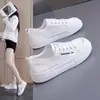 Zapatos de lona RL220 para mujer con suelas gruesas, nuevos de la primavera 2026, versátiles, con plataforma para aumentar altura, de malla, transpirables, zapatillas blancas