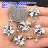 Pingente Estrela Laço Retrô Prata S999 Pulseira Trançada Pulseira de Corda Colar Acessórios DIY Feitos à Mão