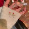 Brincos coloridos de árvore de Natal de zircão outono e inverno Nova atmosfera nicho de Natal de alta qualidade moda brincos brincos brincos