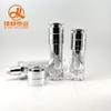 Frasco Acrílico High-End Fundo Grosso Gota d'Água, Frasco de Loção Prateado Pressionado, Frasco de Creme, Conjunto de Embalagem de Frascos Cosméticos