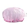 Sunny Moe Língua Dupla Camada Shower Cap impermeável Hair Cap Cartoon Impresso Mesh Margarida PVC Shower Cap para mulheres banho