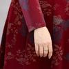 Nuevo Vestido Estilo Chino Primavera y Otoño 2025 para Madres, Vestido Qipao Delgado de Manga Larga para Mujeres de Mediana Edad, Cubre el Vientre