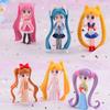 Figura de animación de dibujos animados de la serie de chicas hermosas, accesorios tridimensionales grandes, materiales de producción de bricolaje hechos a mano, accesorios de goma color crema