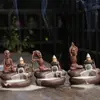 Fornilho de Aromaterapia com Refluxo de Areia Roxa Transfronteiriço Cerâmica Criativa Festival dos Fantasmas Yoga Caveira Caveira Demônio Artesanato de Aromaterapia com Refluxo