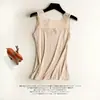 Camisola Sexy de Renda para Mulheres no Verão, Top Confortável com Decote em V para Usar por Baixo, Camisola de Modal com Alça Fina