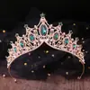 Venda Direta de Fábrica Adereço de Cabeça para Cerimônia de Adulto Coroa Estilo Coreano Coroa de Liga de Zinco com Strass Coroa para Apresentação de Aniversário Vestido de Performance Coroa