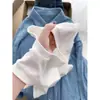 Regata Camada Slim Fit Gola Redonda Estilo Urbano para Mulheres, Camiseta de Baixo para o Verão para Cobrir os Lados dos Seios, Top Outerwear de Cor Sólida