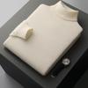 Outono e Inverno puro 100 camisola de lã masculina meia gola tartaruga pullover engrossado plus size camisola de cashmere camisola masculina