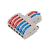 Conector Rápido Spl-62 Dois em Seis Saídas Divisor para Conectar Fios de Iluminação, Conector Robusto Retardador de Chama