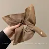 Pañuelo Cuadrado Estilo Perezoso para Atar el Cabello con un Toque de Lujo, Scrunchie Grande para Mujer, Cuerda para Cola de Caballo, Lazo de Tela para el Cabello, Accesorio para el Cabello Estilo Dulce