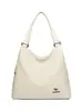 Bolso de Hombro de Cuero Suave de Color Sólido Más Vendido para Mamá, Nuevo Modelo 2026, Bolso de Mano y Bolso Cruzado Simple y Elegante para Mujer, Disponible para Dropshipping