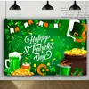 Tecido de Fundo para o Dia de São Patrício Dia de São Patrício Dia Nacional Irlandês Carnaval Bandeira da Sorte