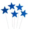 Esponja Decorativa Estrela Pacote com 5 Inserção para Bolo Estrela de Cinco Pontas Espuma Panificação Bolo de Aniversário Inserção de Arame Cartão Balão