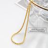 Pulseira de Prata Esterlina S925 Corrente Leve de Atriz Gipsófila Corrente Lisa Estilo Coreano Estilo Ins Banho de Ouro Ouro K Elegante Versátil Atacado Pulseira