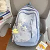 Mochila Campus Halo Estrelado Sonhador Preenchendo o Céu para Alunos do Ensino Fundamental II e Médio Mochileiro Estilo Soft para Aula e Passeios Mochila Estilo Doce