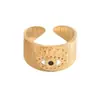 Anillos Abiertos Europeos y Americanos, Elegantes Retro, Anillos Versátiles para el Dedo Índice, Conjuntos de Anillos de Moda de Gama Alta de Nicho, Joyería de Mano al por Mayor