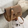 2021 Nuevo Diseño Nicho Bolso Pequeño para Mujer Estilo Coreano Bolso Cuadrado Pequeño Correa Ancha para el Hombro Moda Combinable Bolso de Hombro Cruzado