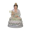 Estatuas de Mármol Blanco al por Mayor de los Tres Santos del Reino del Loto, Bodhisattva Guanyin, Buda Shakyamuni, Ksitigarbha, Maitreya y el Buda Azul Celestial