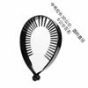 Versión coreana de pinza de agarre con cabeza de bola, pinza de torsión grande de 4.5 cm, pinza pequeña de tiburón con diente, banda para el cabello de 8.5 cm, base para pasador de bricolaje