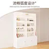 Vitrina de cosméticos, vitrina de uñas para salón de belleza, estante de productos para el cuidado de la piel con puerta de cristal, estante de múltiples niveles