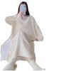 Imitação de algodão vestido da lua vestido longo com almofada peito livre usar sutiã primavera e verão vestido de maternidade camisola enfermagem saia pós-parto