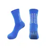 Calcetines de fútbol de entrenamiento profesionales para hombre, calcetines deportivos con planta de rizo, calcetines antideslizantes con puntos de goma, calcetines transpirables y absorbentes de sudor de media pantorrilla al por mayor