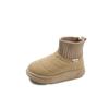 Botas de Nieve para Niñas 2026 Invierno Nuevo Estilo Zapatos de Algodón Engrosados con Forro Polar para Niños Botas Cortas Cálidas para Niños Botas Tipo Calcetín para Niños Medianos y Grandes