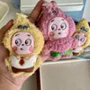 Disfraces de Dibujos Animados Cambiantes de Esponja Hombre Peluche Llavero Decoración de Mochila Colgante Muñeco de Dibujos Animados Pequeño Adorno Colgante
