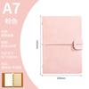 Cuaderno de Hojas Sueltas A7, Cuaderno Vintage de Cuero Suave con Correas, Libro de Registro para Reuniones de Negocios, Se Puede Imprimir con Logo