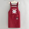 Delantal de Moda Repelente al Agua de Manga Larga para Cocina Ropa de Trabajo para el Hogar para Cocinar y Catering Delantal Especial para Trabajo Bata con Estampado