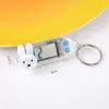 Desenho Fofo Coelho Transparente Pequeno Relógio de Pendurar Chaveiro Portátil Relógio Digital Estudo do Aluno Exame Tabela de Horários Silenciosa