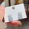 Brincos de Argola de Prata 925 com Zircônia em Formato de Laço, Design Único, Versátil e Elegante para Mulheres